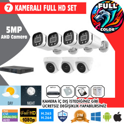 7 Kameralı 5MP Kurulum Dahil