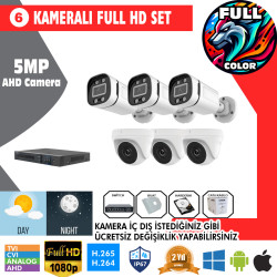 6 Kameralı 5MP Kurulum Dahil