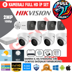 Hik 8 li İP Kamera Montajlı