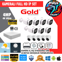 3 İp-Kamera 4MP Kurulum Dahil