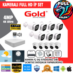 2 İp-Kamera 4MP Kurulum Dahil