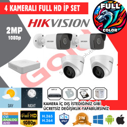 Hik 4 lu İp Kamera Montajlı
